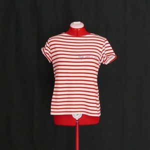 Red Striped Maison Labriche T-Shirt